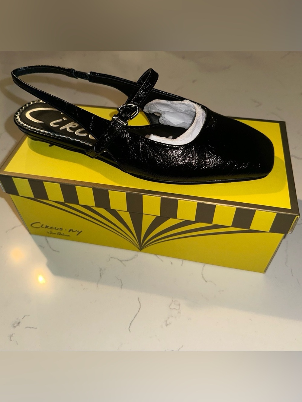 Sam Edelman Circus Women’s Flats Black Elara Size 6 New in Box